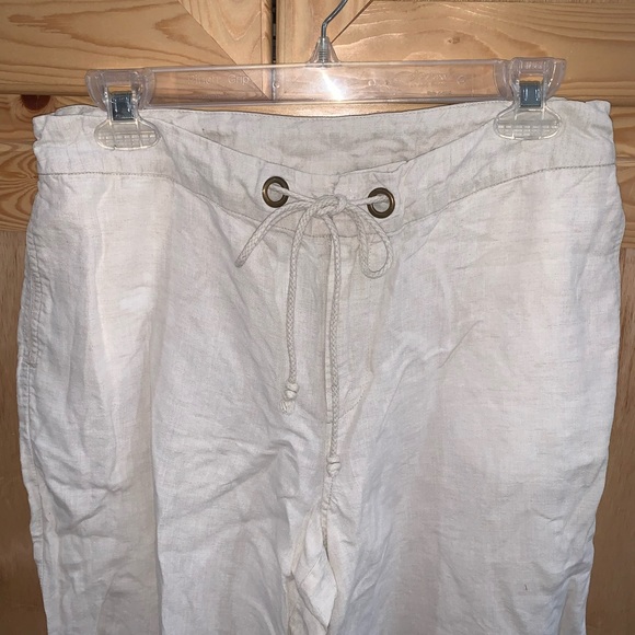 Jamaica Bay Linen capri pants size 8 - Picture 2 of 5
